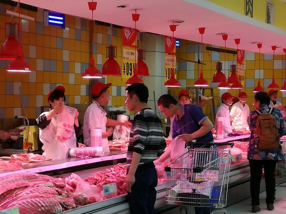 'China heeft een tekort aan varkensvlees'