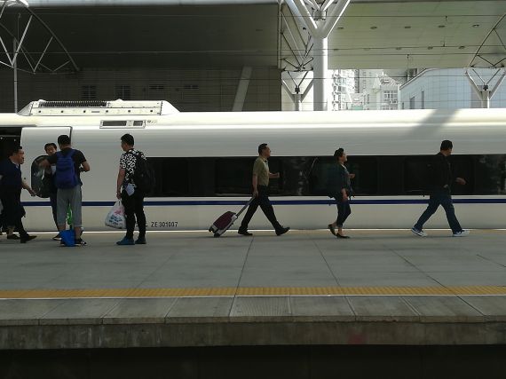 Chinese treinbouwer gaat snelle trein VS bouwen