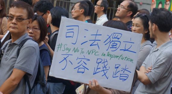 Demonstratie Hong Kong tegen invloed Beijing
