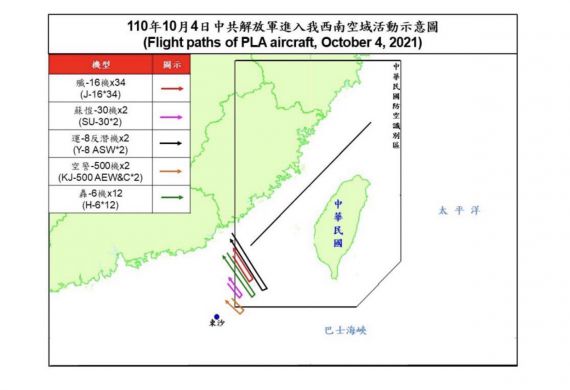 Vijf vragen over Chinese vliegbewegingen bij Taiwan