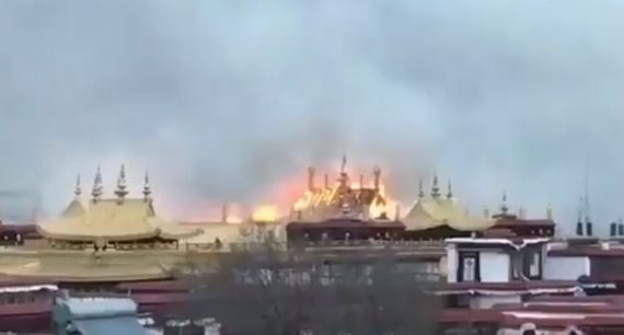 Vraagtekens over brand in tempel Tibet