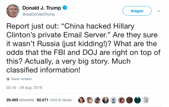 Vijf vragen: China beschuldigd van hacken Clinton
